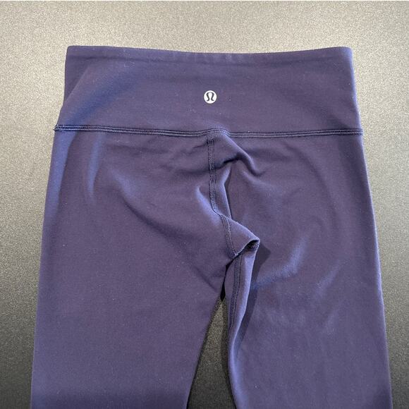 Lululemon Wunder Under Leggings, Blue, Women's Size 4 - Picture 5 of 5